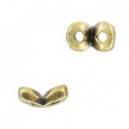 Cymbal ™ Side bead / Cuenta de metal DQ - Kaparia para Matubo SuperDuo - Bronce viejo